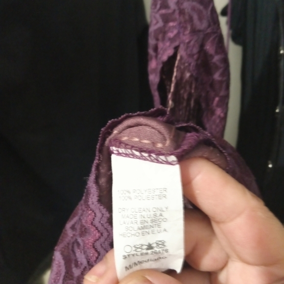 Twenty One Vintage Deep Purple Camisole w/ Sequins Med Like New! - Picture 4 of 7